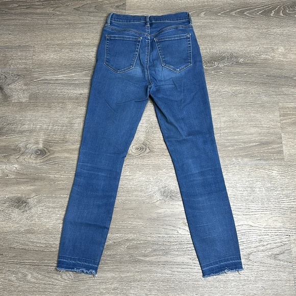 PacSun Women’s Super High-Rise Ankle Jegging Jeans Raw Hem Blue Sz 24 - Picture 6 of 11